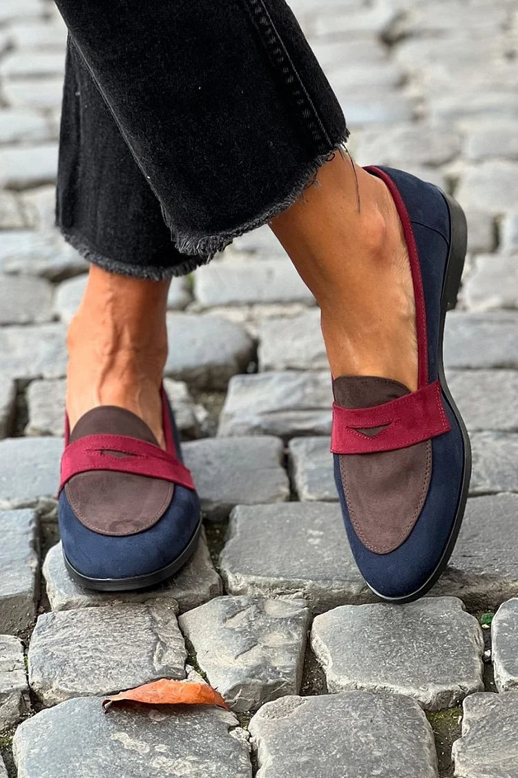 Sylvie | Mocassin Élégant Bicolore