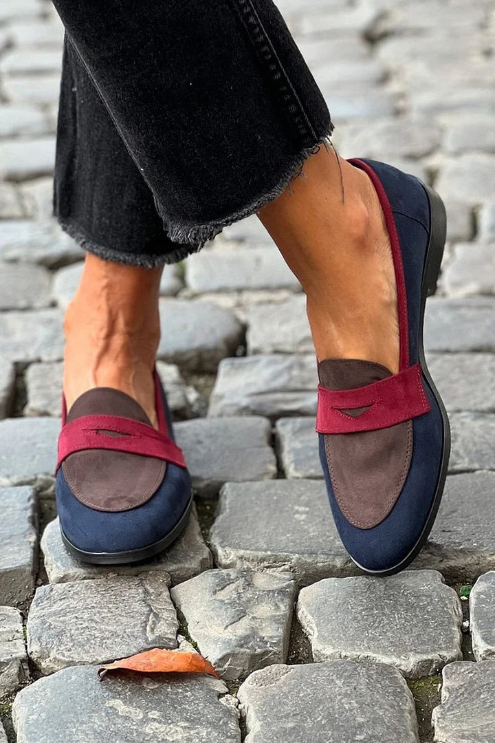 Sylvie | Mocassin Élégant Bicolore