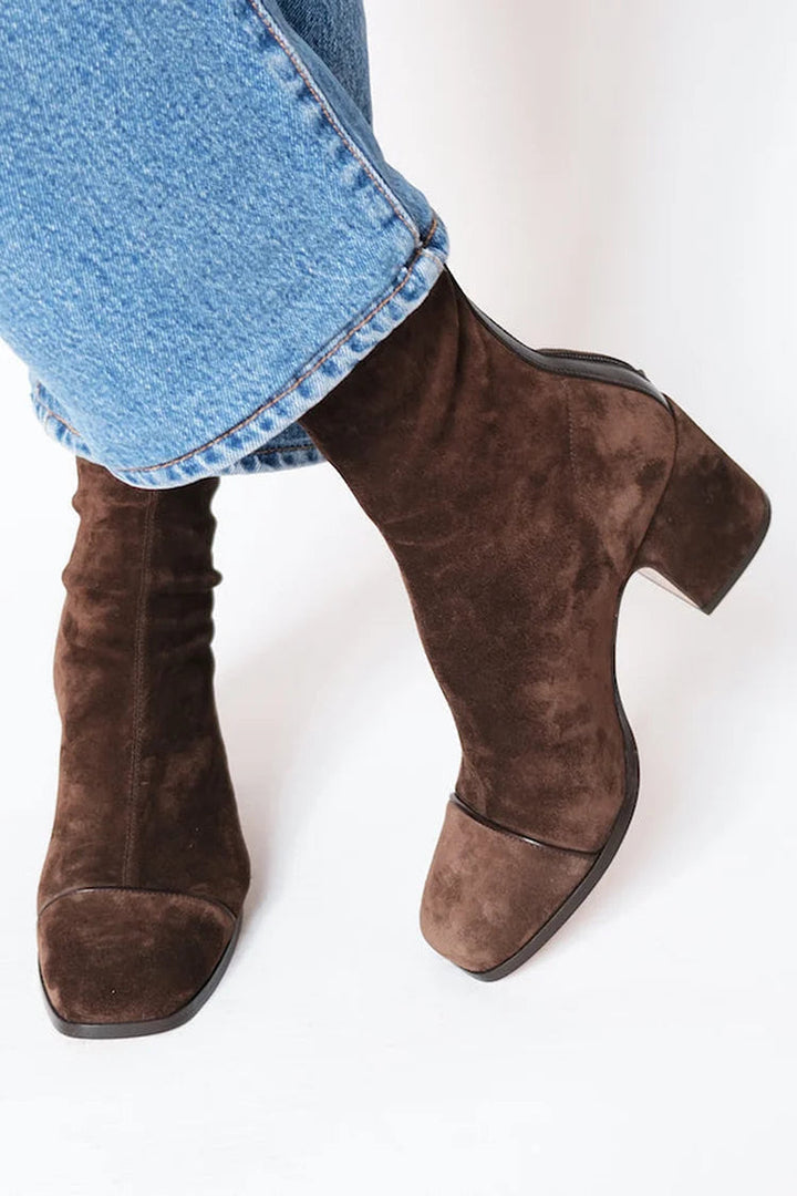 Victoria | Bottes à Talon à Bout Carré