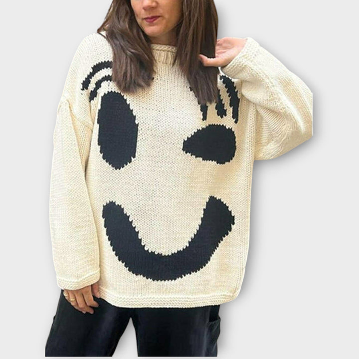 Kirs | Pull en Maille Abstrait Fait à la Main