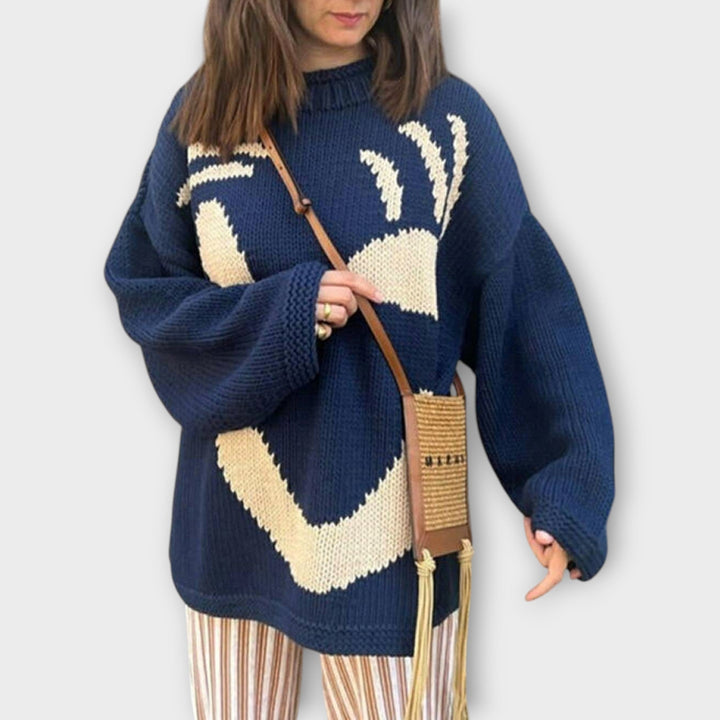 Kirs | Pull en Maille Abstrait Fait à la Main