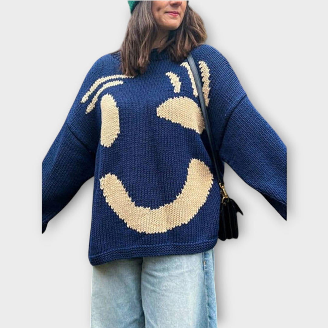 Kirs | Pull en Maille Abstrait Fait à la Main