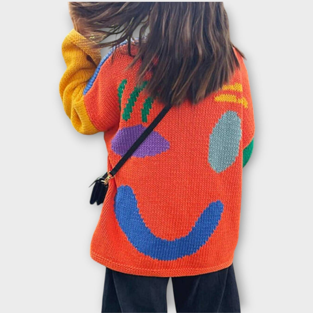 Kirs | Pull en Maille Abstrait Fait à la Main
