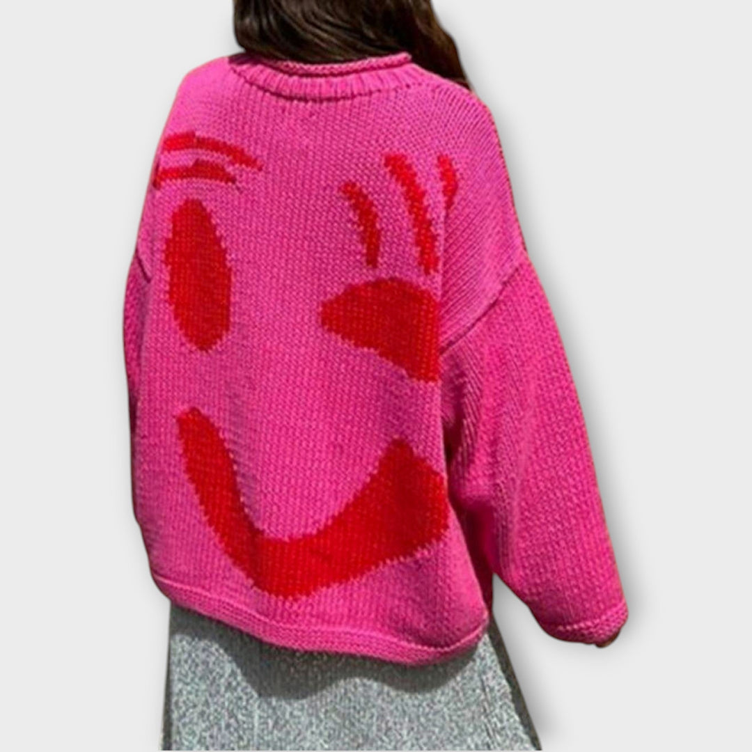 Kirs | Pull en Maille Abstrait Fait à la Main