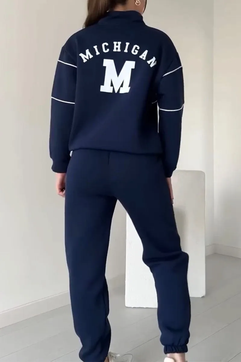Desiree | Ensemble de détente sportif avec zip