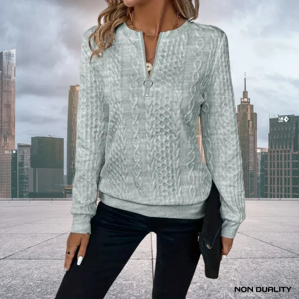 Lia | Pull Zippé Non-Dualité
