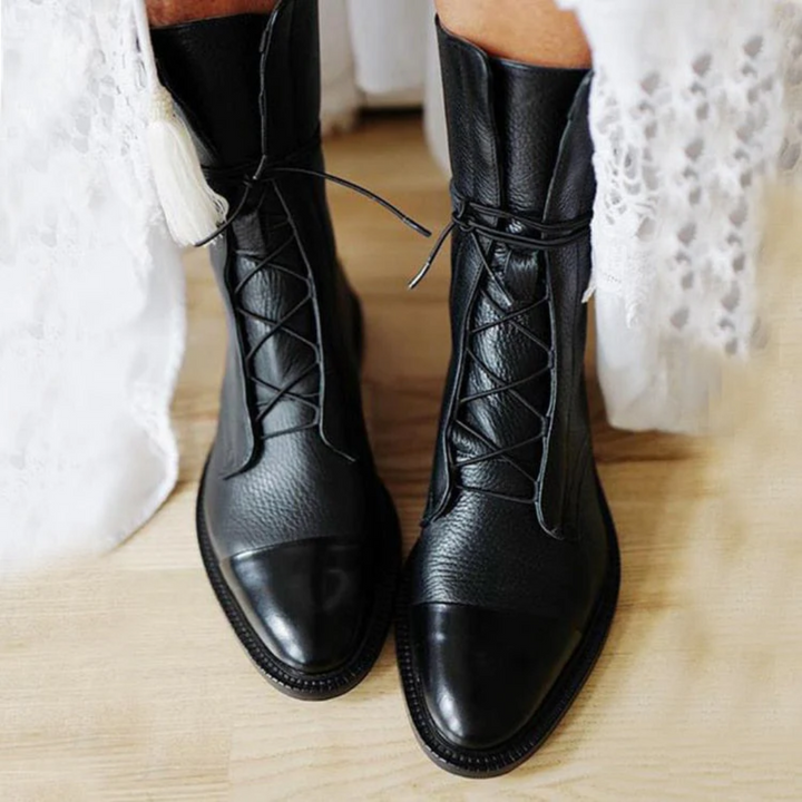Isabella | Bottines Élégantes à Talons en Cuir Végétal