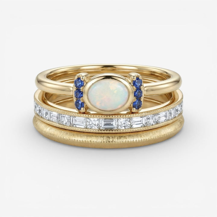 Oprah | Ensemble de Bagues Vintage en Or