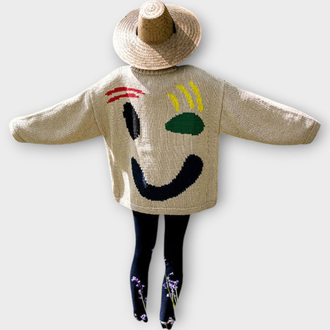 Kirs | Pull en Maille Abstrait Fait à la Main