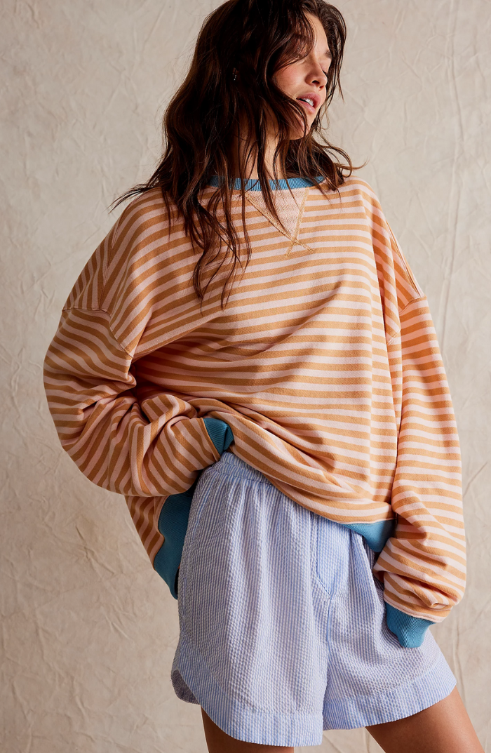 Linda | Pull Oversize à Rayures