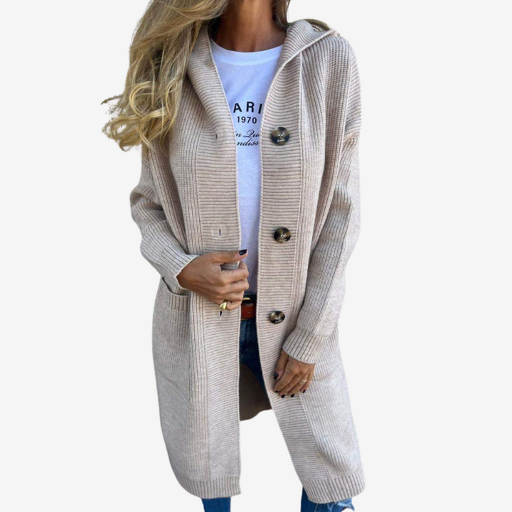 Stéphanie | Cardigan à Capuche