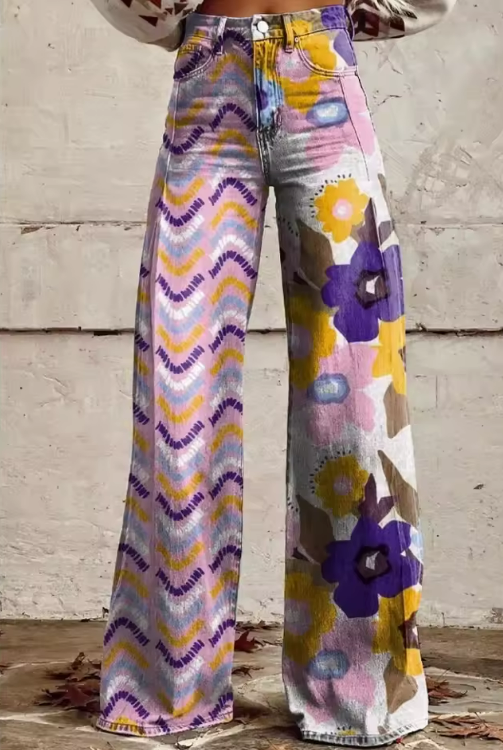 Léna | Pantalons Boho Vintage Élégants