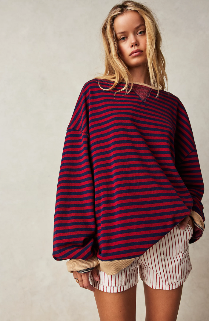 Linda | Pull Oversize à Rayures