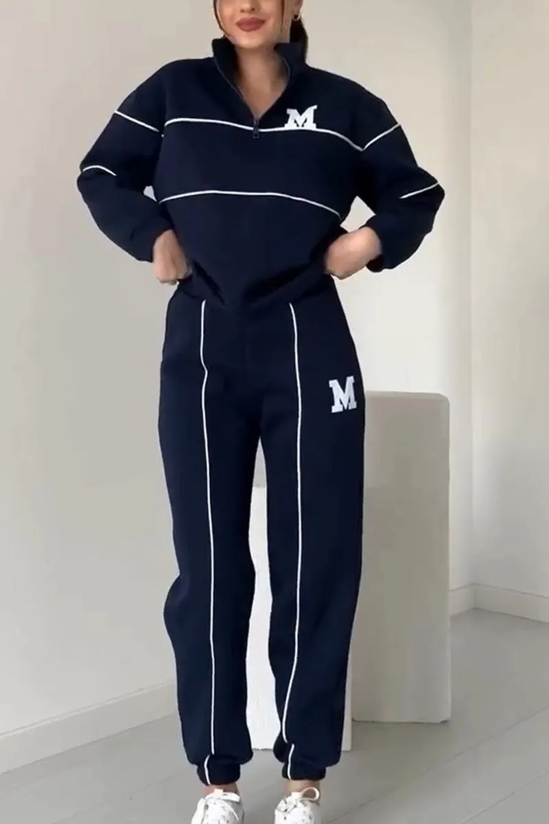 Desiree | Ensemble de détente sportif avec zip