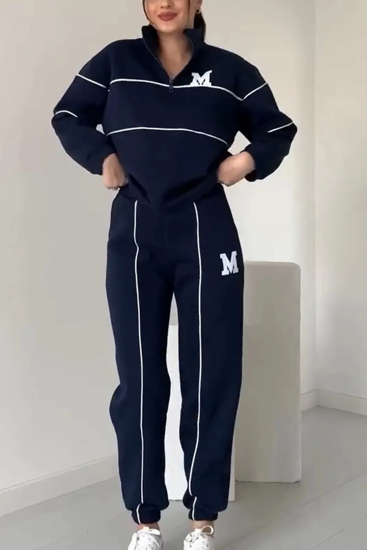 Desiree | Ensemble de détente sportif avec zip
