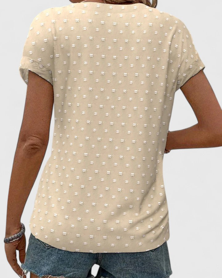Élodie | Chemise V Neck Confortable