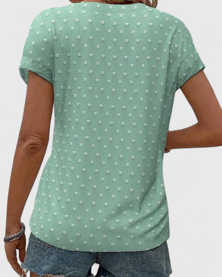 Élodie | Chemise V Neck Confortable