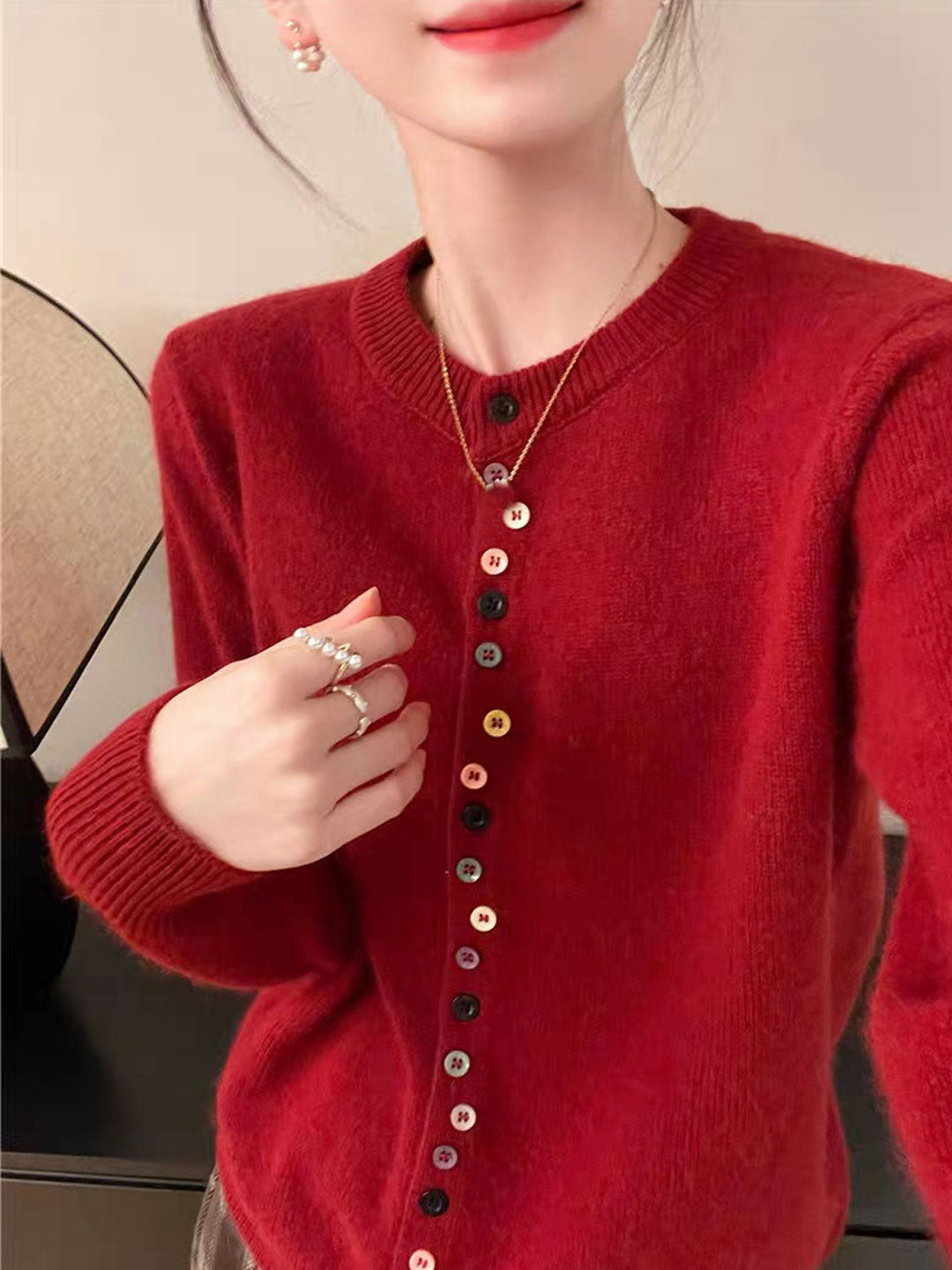 Aaliyah | Élégant Cardigan à Boutons