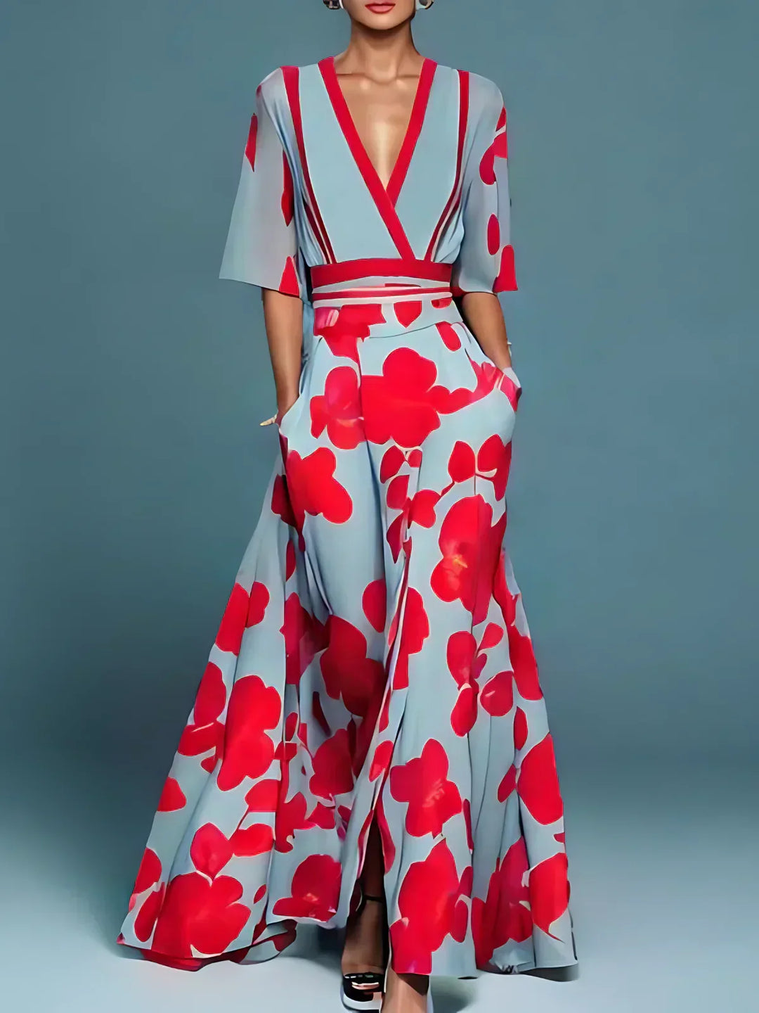 Lina | Robe Florale Élégante - Ressentez-vous Confiance