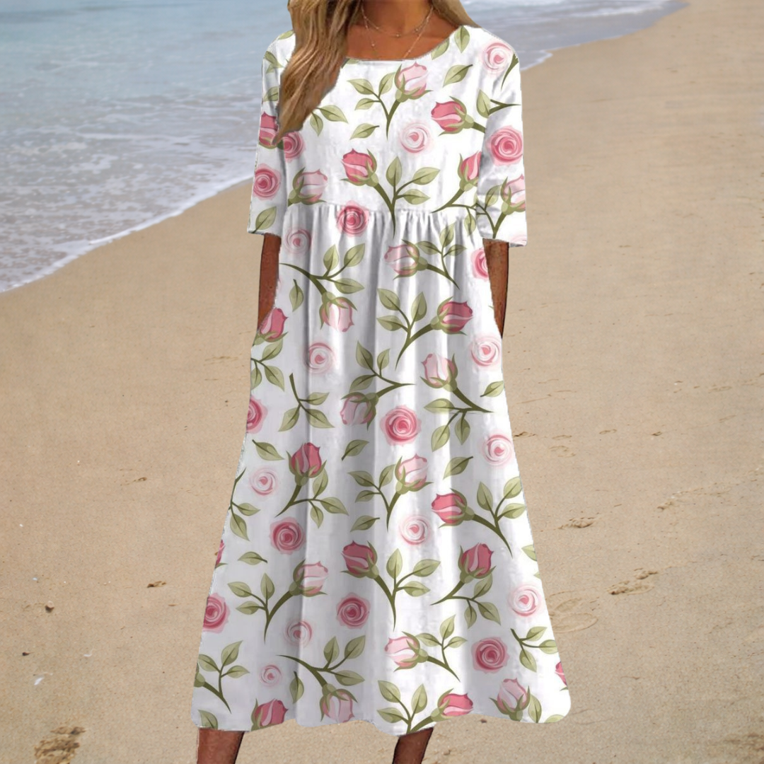 Thais | Robe longue fluide chic et confortable