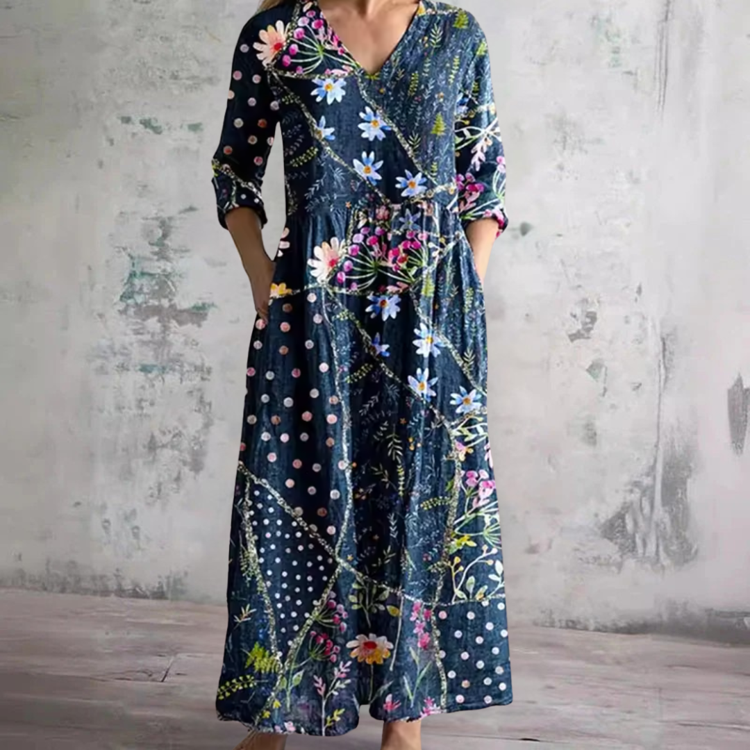 Linda | Robe d'Été Fleurie