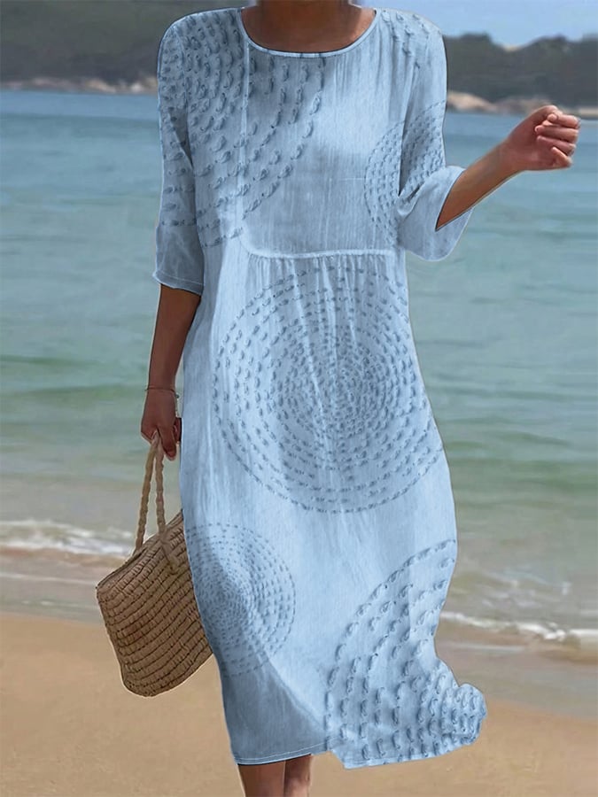 Clémence | Robe décontractée pour femme avec broderies
