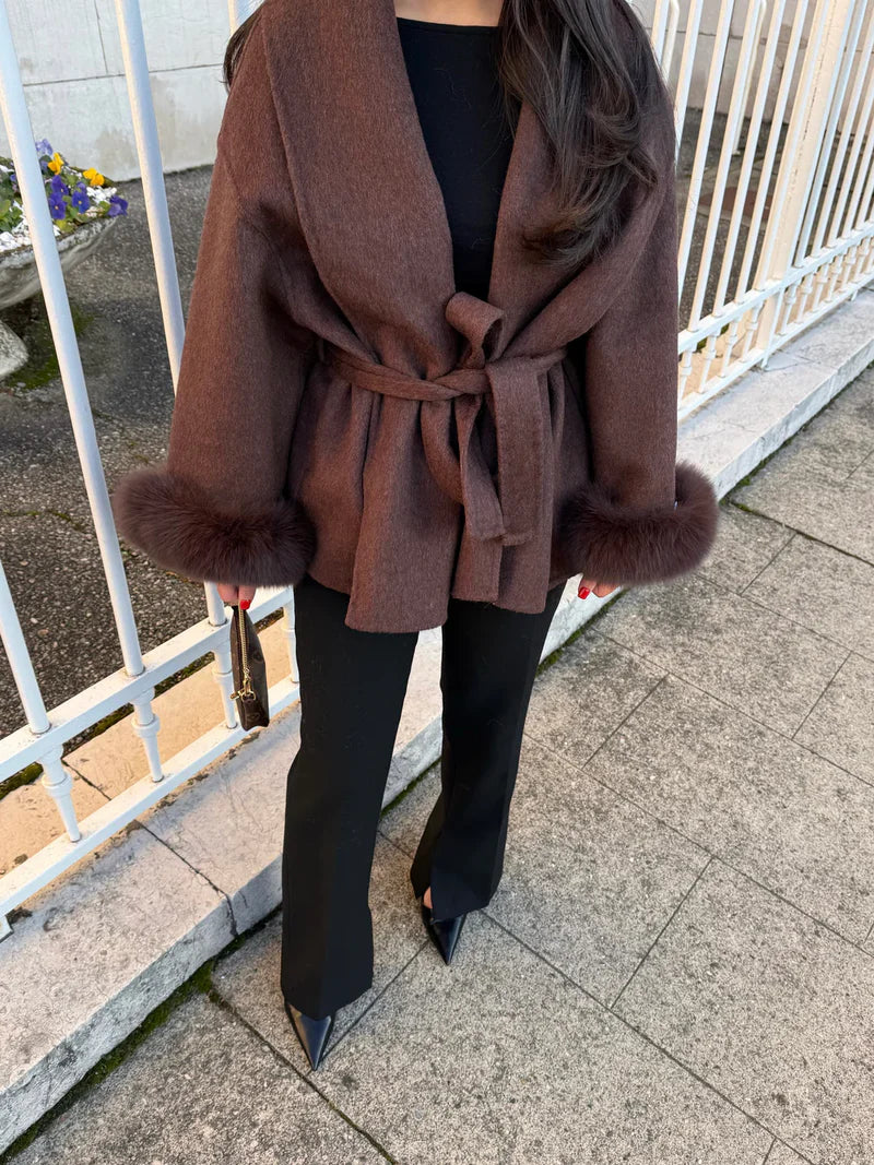 Noridale | Manteau Élégant En Velours Sur Mesure