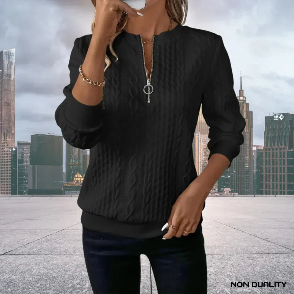 Lia | Pull Zippé Non-Dualité
