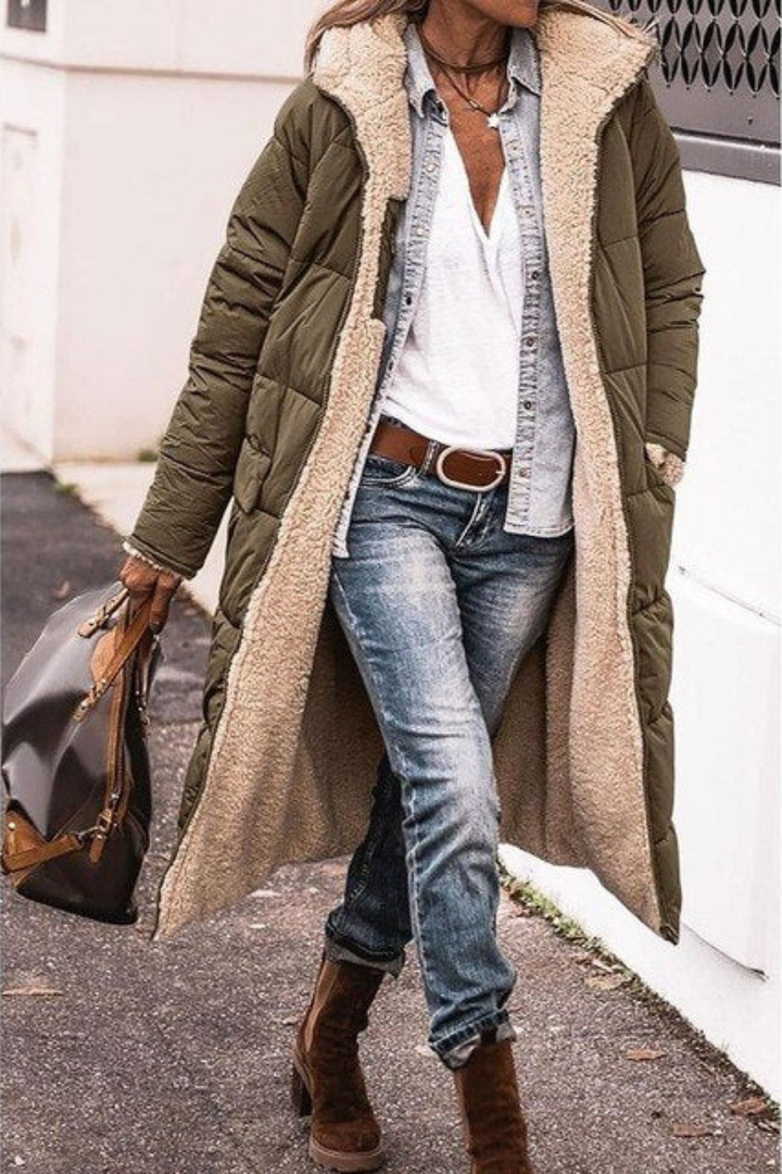 Sasha | Manteau Réversible Élégant Premium