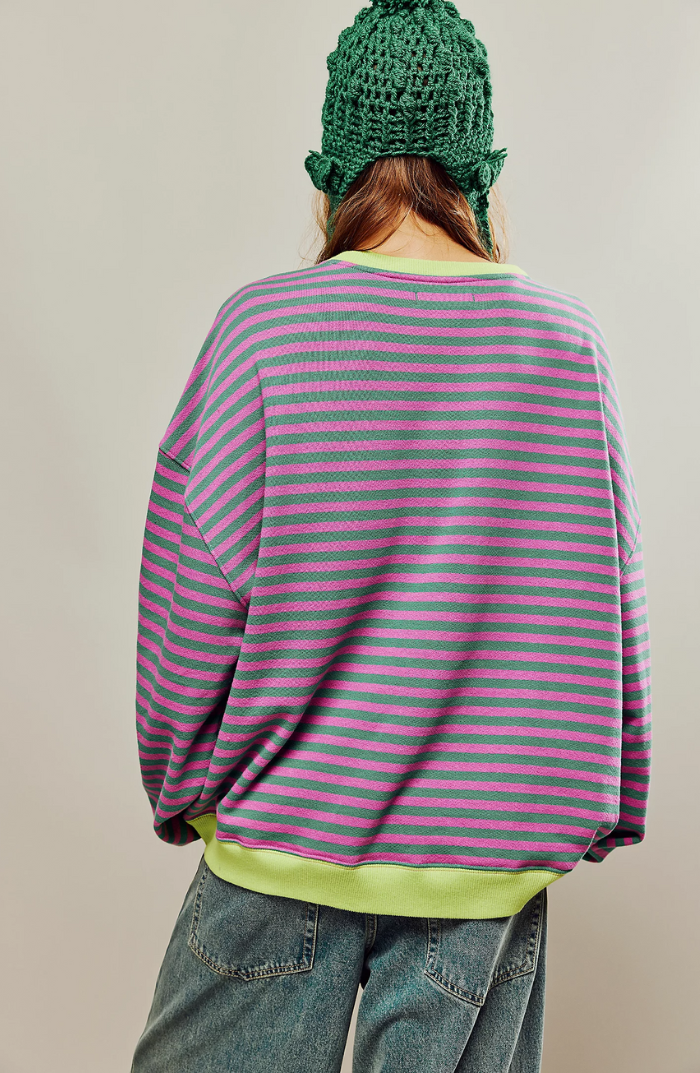 Linda | Pull Oversize à Rayures