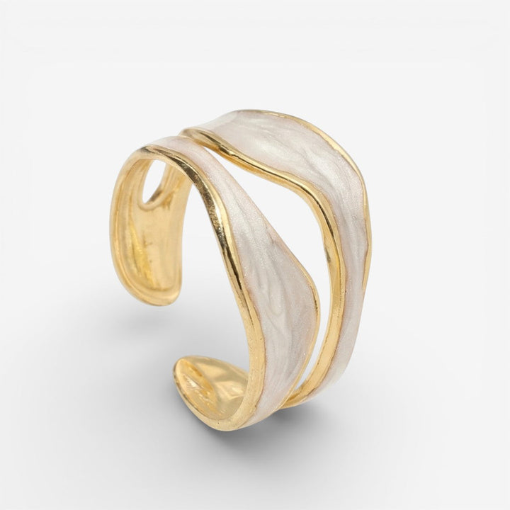 Dröm | Bague vintage en or blanc