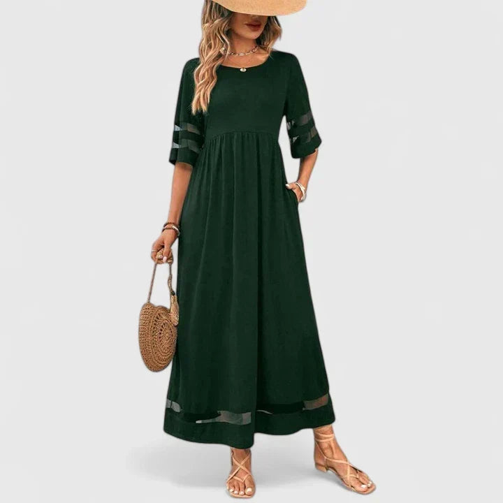 Delymarina | Robe Midi Élégante