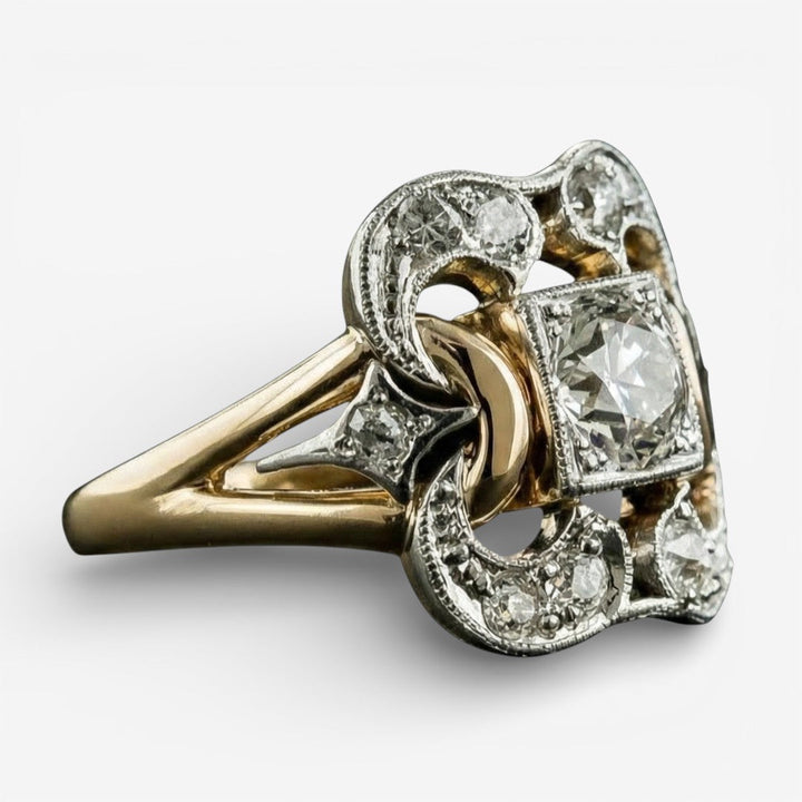 Héloïse | Bague en or vintage Zirkonia