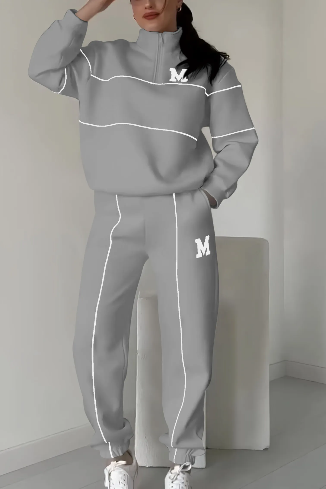 Desiree | Ensemble de détente sportif avec zip