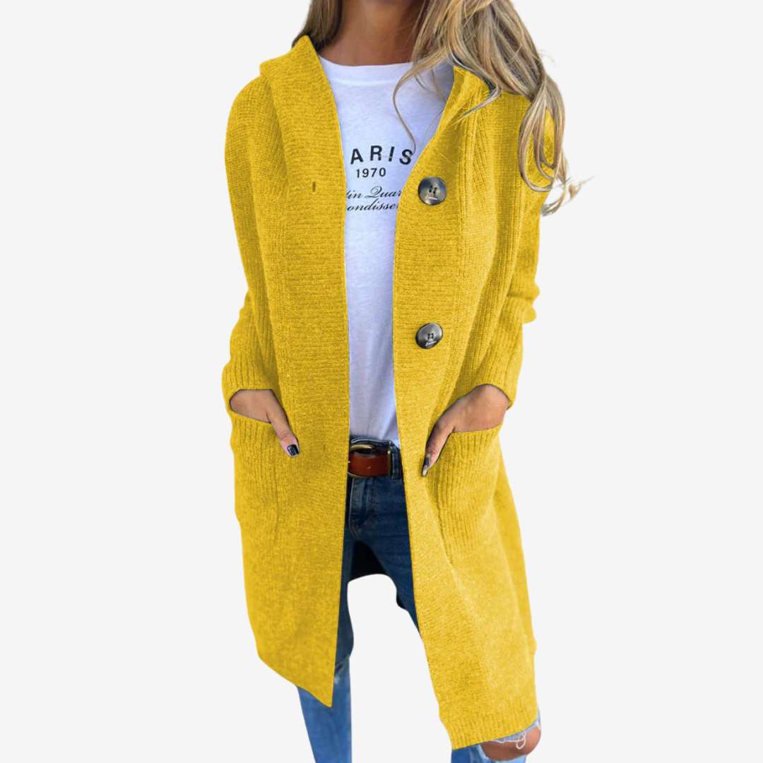 Stéphanie | Cardigan à Capuche