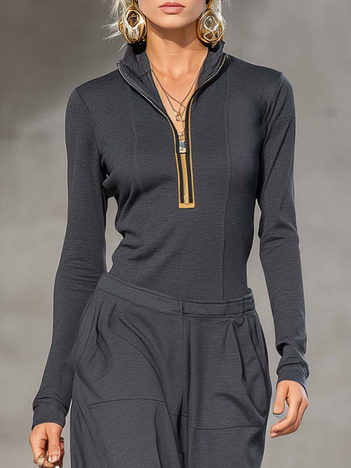 Belle | Ensemble Rétro Sportif avec Haut et Pantalons Amples
