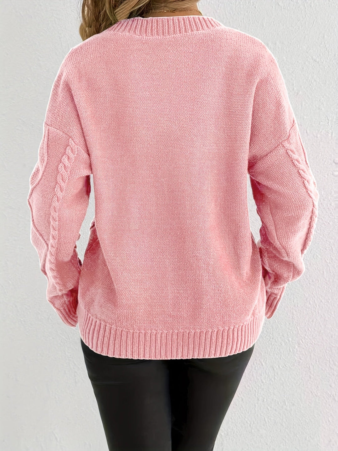 Florine | Pull Doux à Motif Floral Torsadé