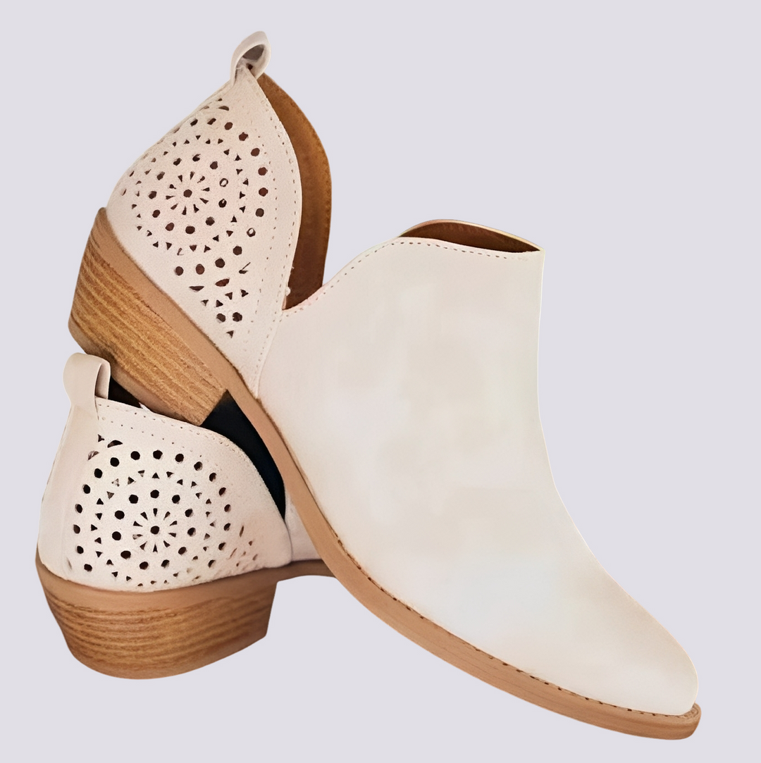 Megan | Bottines Rétro Ajourées élégantes pour femmes