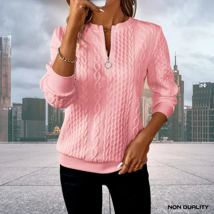 Lia | Pull Zippé Non-Dualité