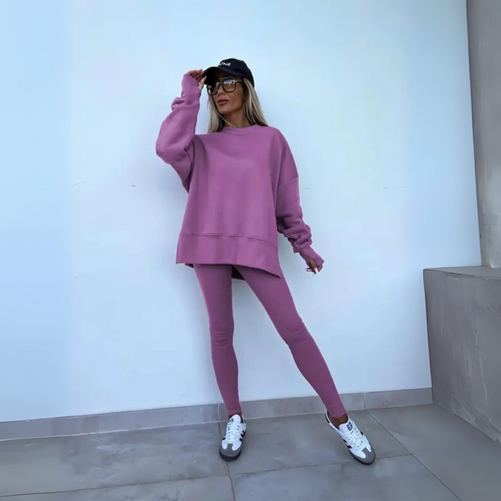 Elvynessa | Ensemble de sweat-shirt à manches longues et pantalons casual