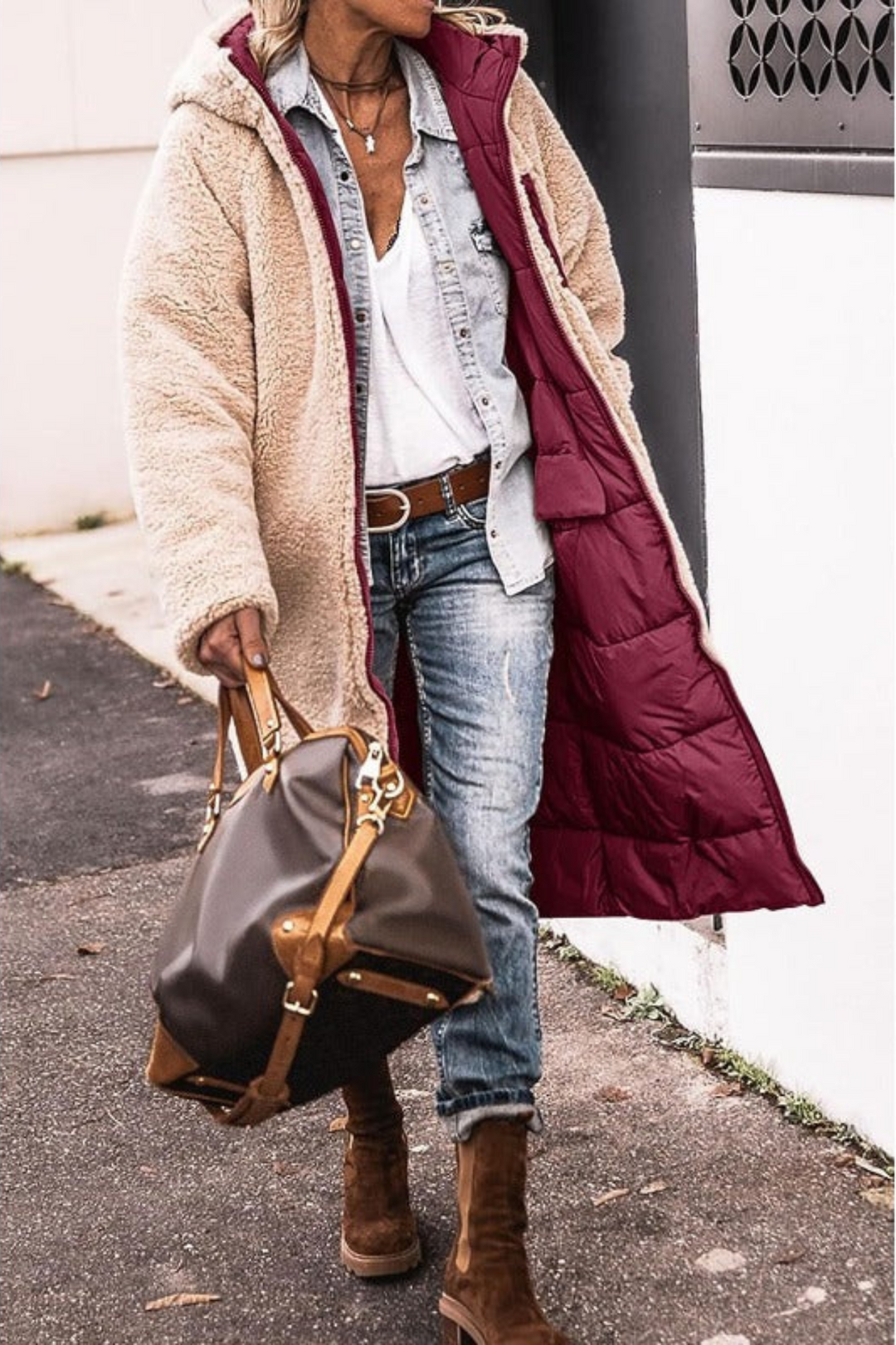 Sasha | Manteau Réversible Élégant Premium
