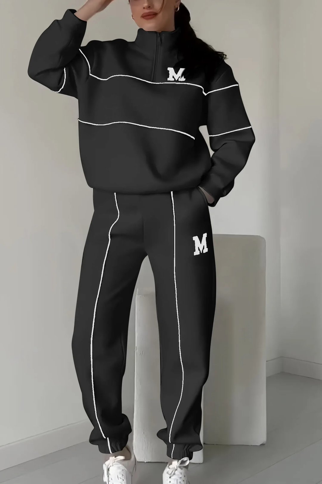 Desiree | Ensemble de détente sportif avec zip