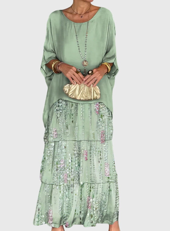 Patricia | Robe Élégante Longue et Fluide