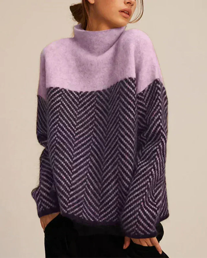 Norah | Pull en Coton avec Col Montant