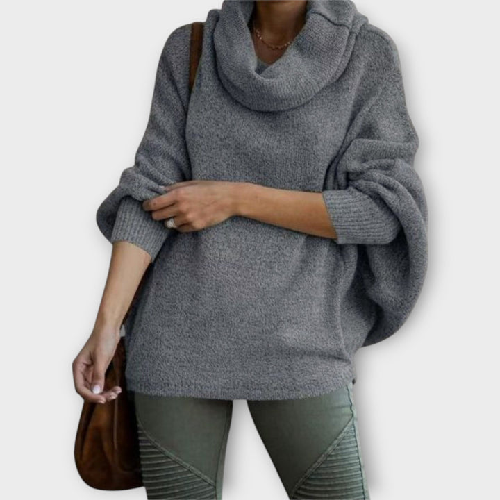 Célia | Pull Oversize avec Col Cowl et Coupe Relaxed