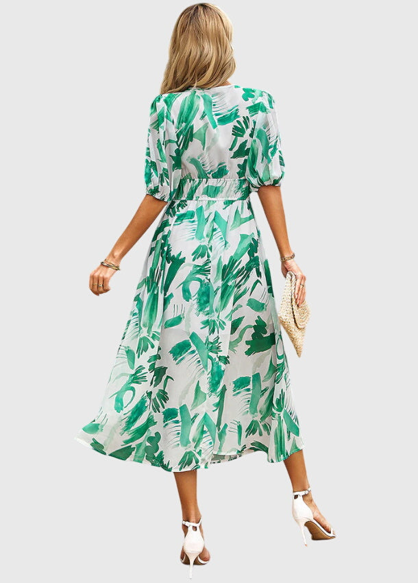 Merlin | Robe Midi Florale Flatteuse
