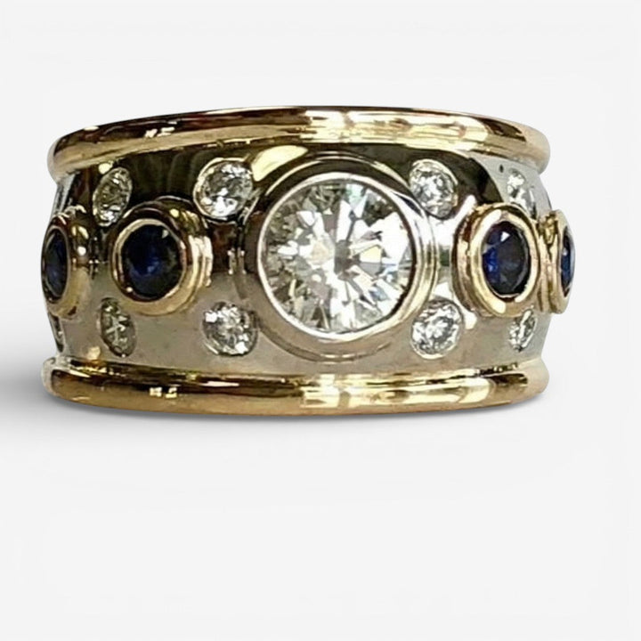 Delphine | Bague Vintage en Zirconia Guldinlagt
