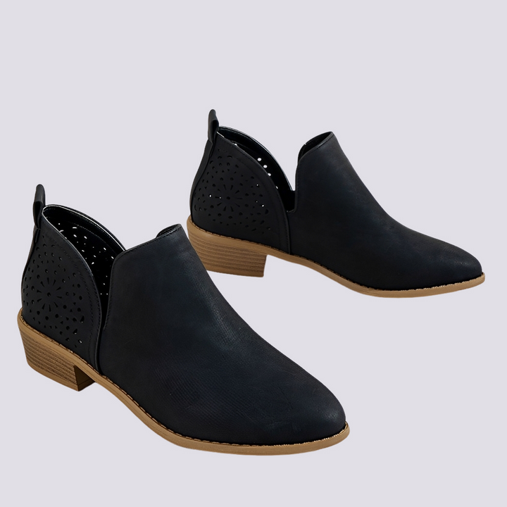 Megan | Bottines Rétro Ajourées élégantes pour femmes
