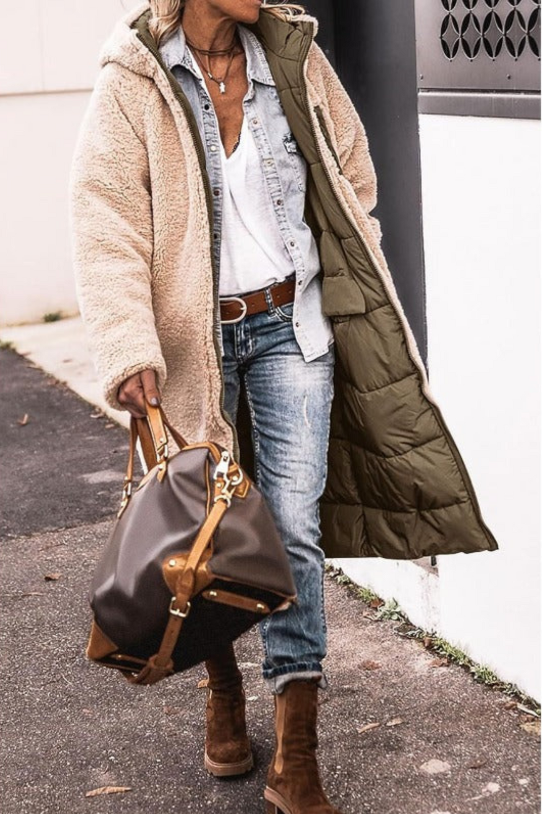 Sasha | Manteau Réversible Élégant Premium