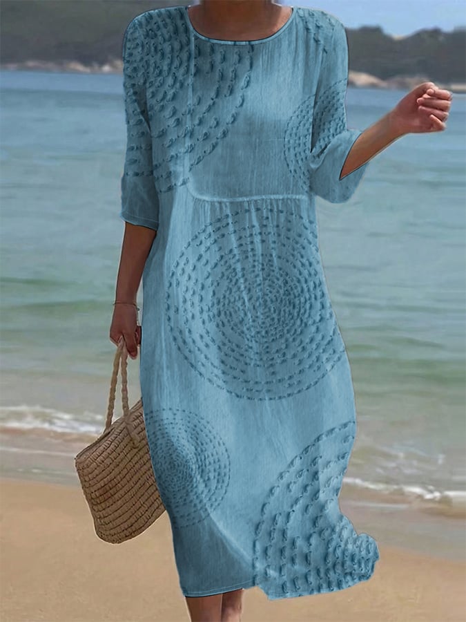 Clémence | Robe décontractée pour femme avec broderies